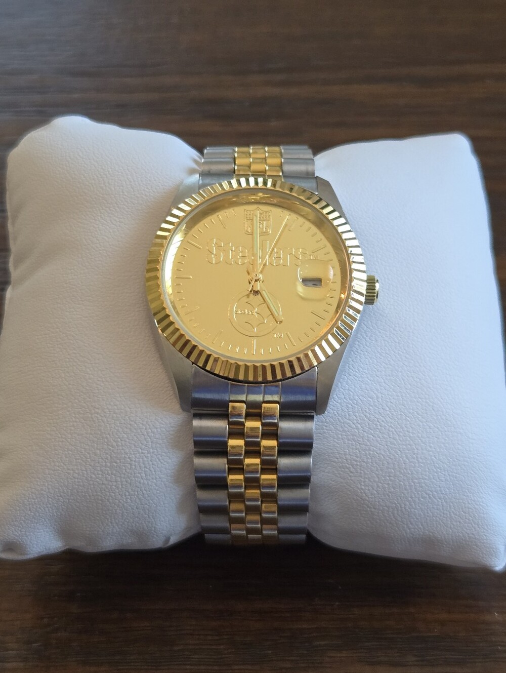 Pittsburgh Steelers Vintage 90s/2000s Licensed NFL Suntime Executive Mens Watch